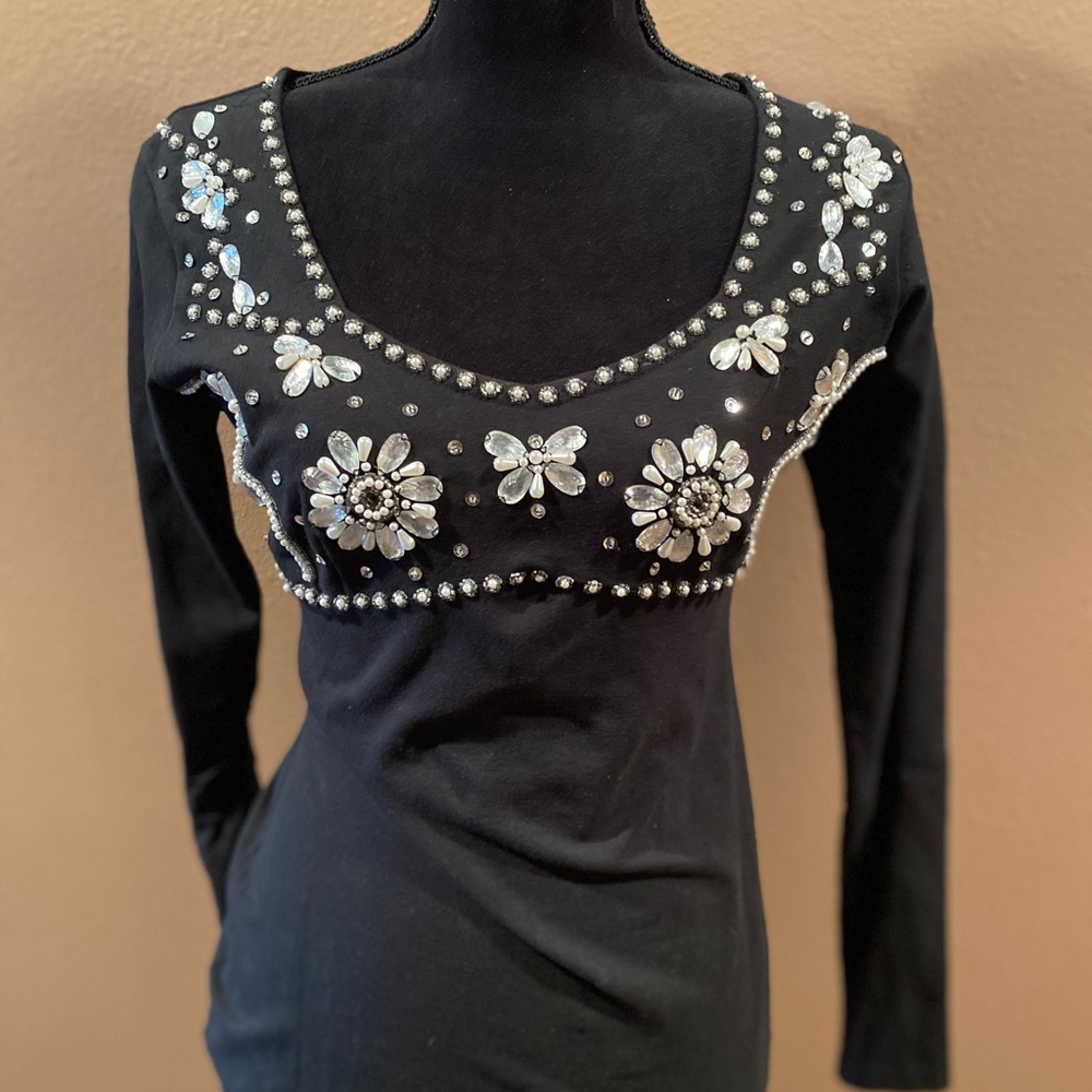 Jeweled/Pearl top by Lee Magram